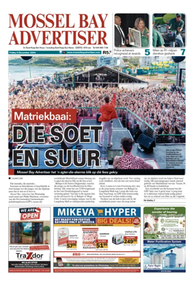 Cover of Mossel Bay Advertiser