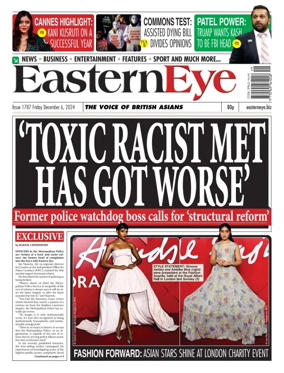 Cover of Eastern Eye (UK)