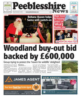 Cover of Peebleshire News