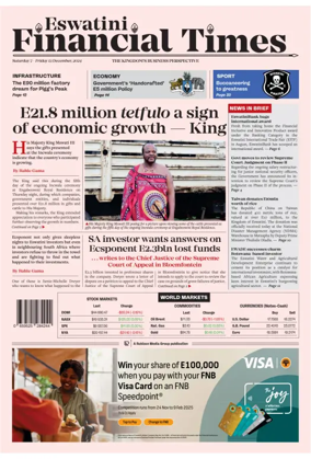 Cover of Eswatini Financial Times