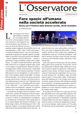 Cover of L'Osservatore