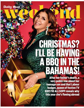 Cover of Daily Mail Weekend Magazine