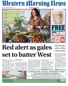 Cover of Western Morning News (Saturday)