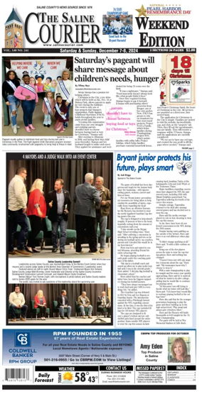 Cover of The Saline Courier Weekend