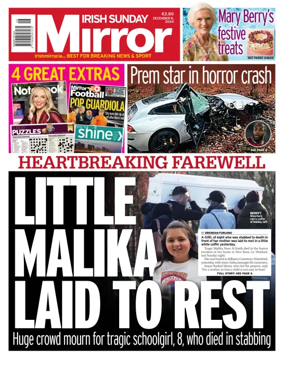 Cover of Irish Sunday Mirror