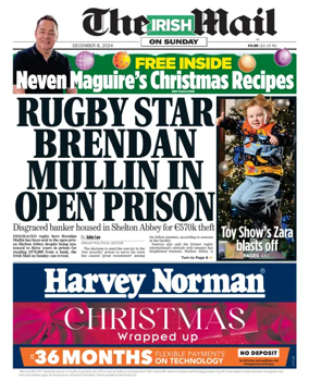 Cover of The Irish Mail on Sunday