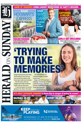 Cover of Herald on Sunday