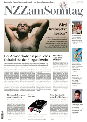 Cover of Neue Zurcher Zeitung Sunday