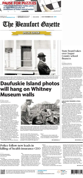 Cover of Beaufort Gazette (Sunday)