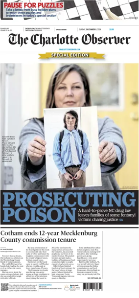 Cover of The Charlotte Observer (Sunday)