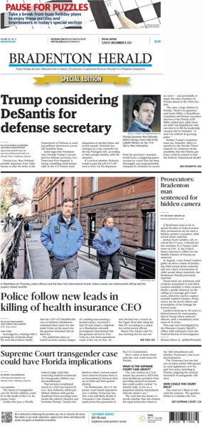 Cover of The Bradenton Herald (Sunday)