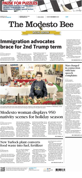 Cover of The Modesto Bee (Sunday)