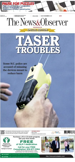 Cover of The News & Observer (Sunday)