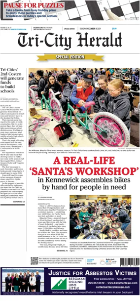 Cover of Tri-City Herald (Sunday)