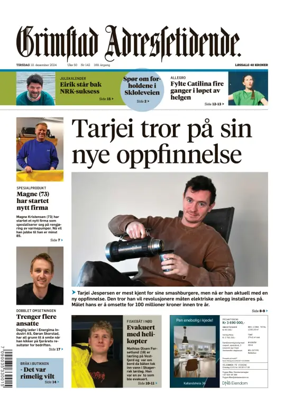 Cover of Grimstad Adressetidende