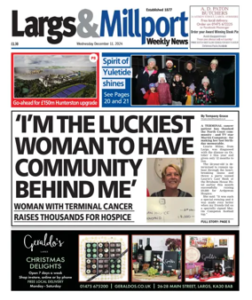 Cover of Largs & Millport Weekly News