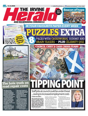 Cover of The Irvine Herald and Kilwinning Chronicle