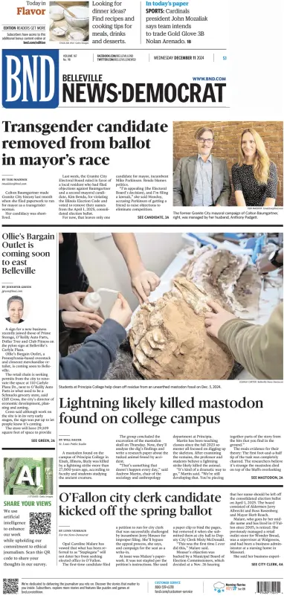 Cover of Belleville News-Democrat