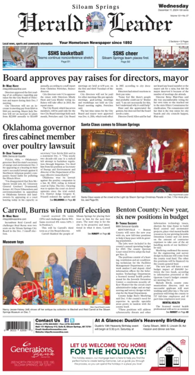 Cover of Siloam Springs Herald Leader