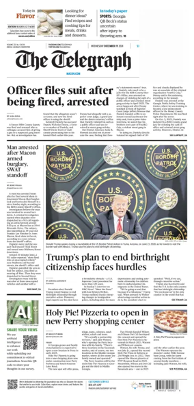 Cover of The Telegraph (Macon)