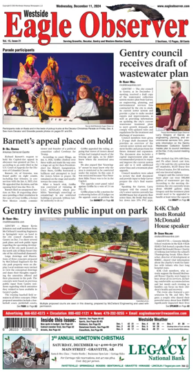 Cover of Westside Eagle-Observer