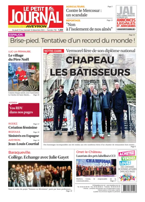Cover of Le Petit Journal - L'hebdo local de l'Aveyron