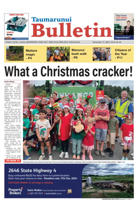 Cover of Taumarunui Bulletin
