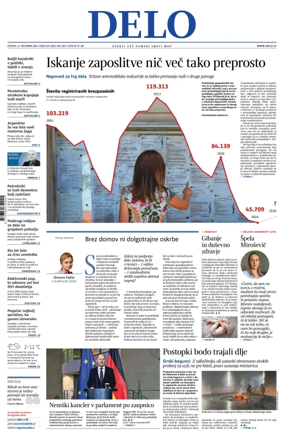 Cover of Delo (Slovenia)