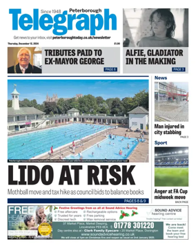 Cover of The Peterborough Evening Telegraph