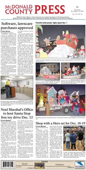 Cover of McDonald County Press