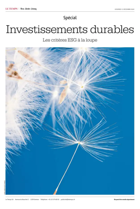 Cover of Le Temps Supplement