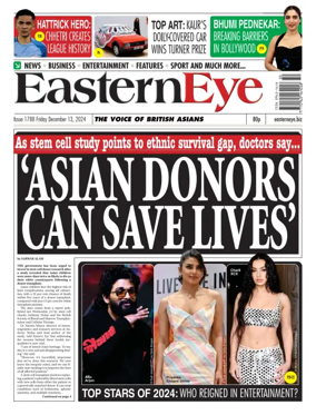 Cover of Eastern Eye (UK)