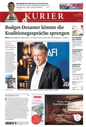 Cover of Kurier (Samstag)