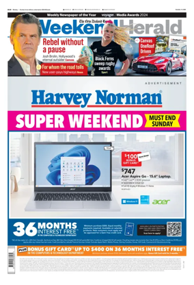 Cover of Weekend Herald