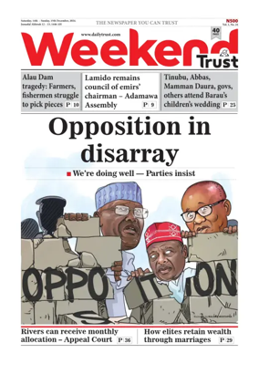 Cover of Weekly Trust