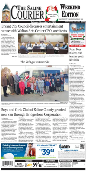 Cover of The Saline Courier Weekend