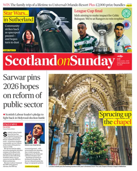 Cover of Scotland on Sunday