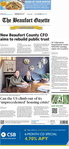 Cover of Beaufort Gazette (Sunday)