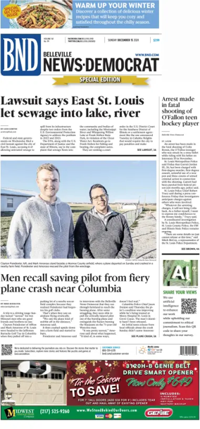 Cover of Belleville News-Democrat (Sunday)