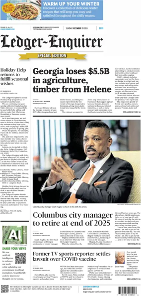 Cover of Ledger-Enquirer (Sunday)