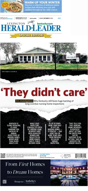 Cover of Lexington Herald-Leader (Sunday)