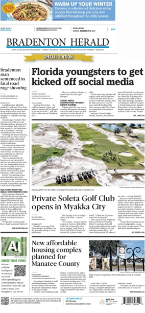 Cover of The Bradenton Herald (Sunday)
