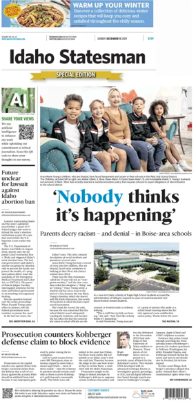 Cover of The Idaho Statesman (Sunday)