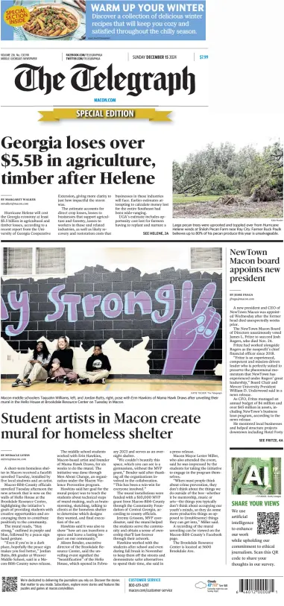 Cover of The Telegraph (Macon) (Sunday)