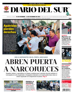 Cover of Diario del Sur