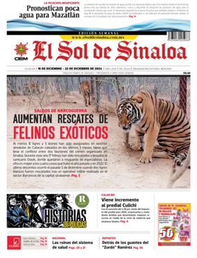 Cover of El Sol de Sinaloa