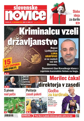 Cover of Slovenske Novice