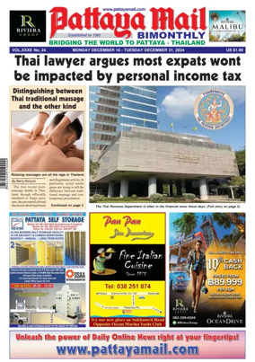 Cover of Pattaya Mail
