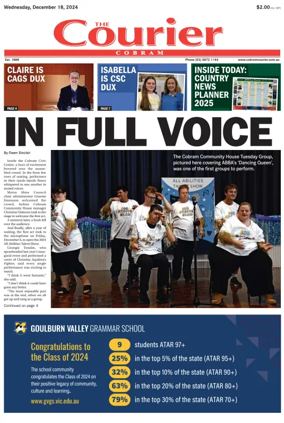 Cover of The Cobram Courier