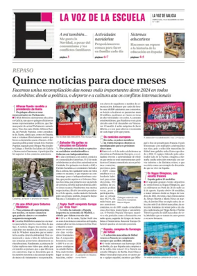 Cover of La Voz de Galicia (Barbanza) - La Voz de la Escuela